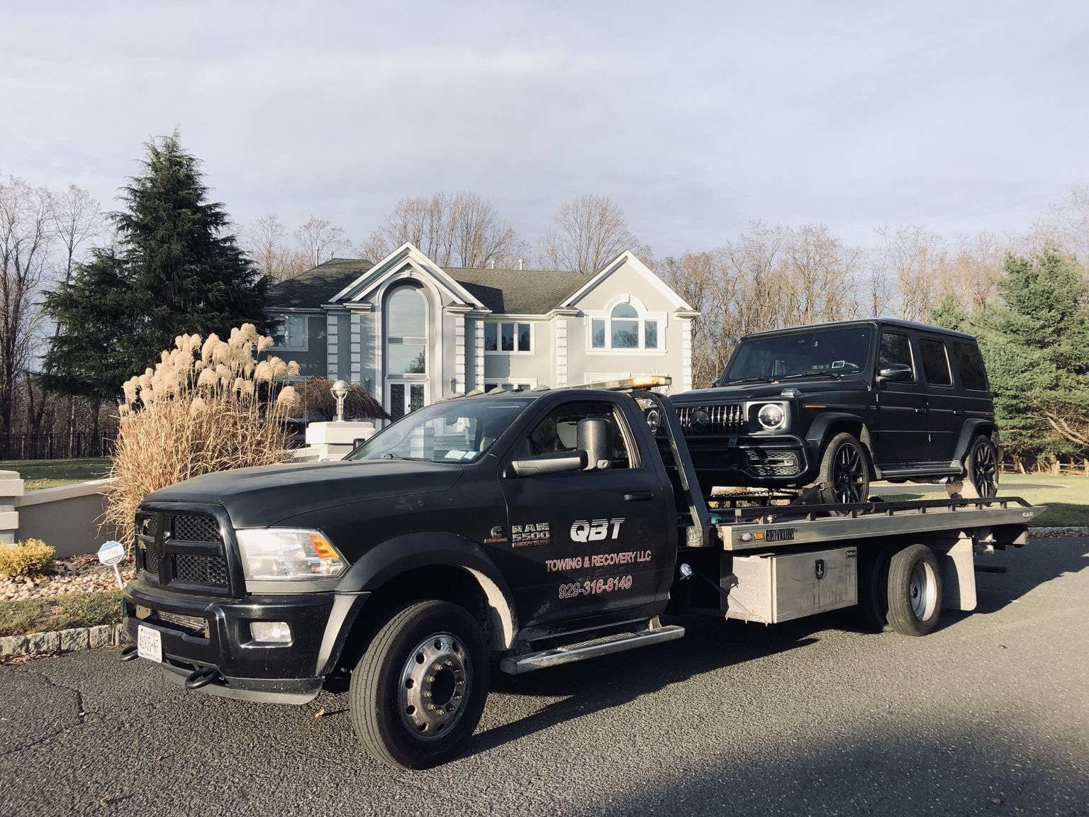QBT truck set up for roadside assistance