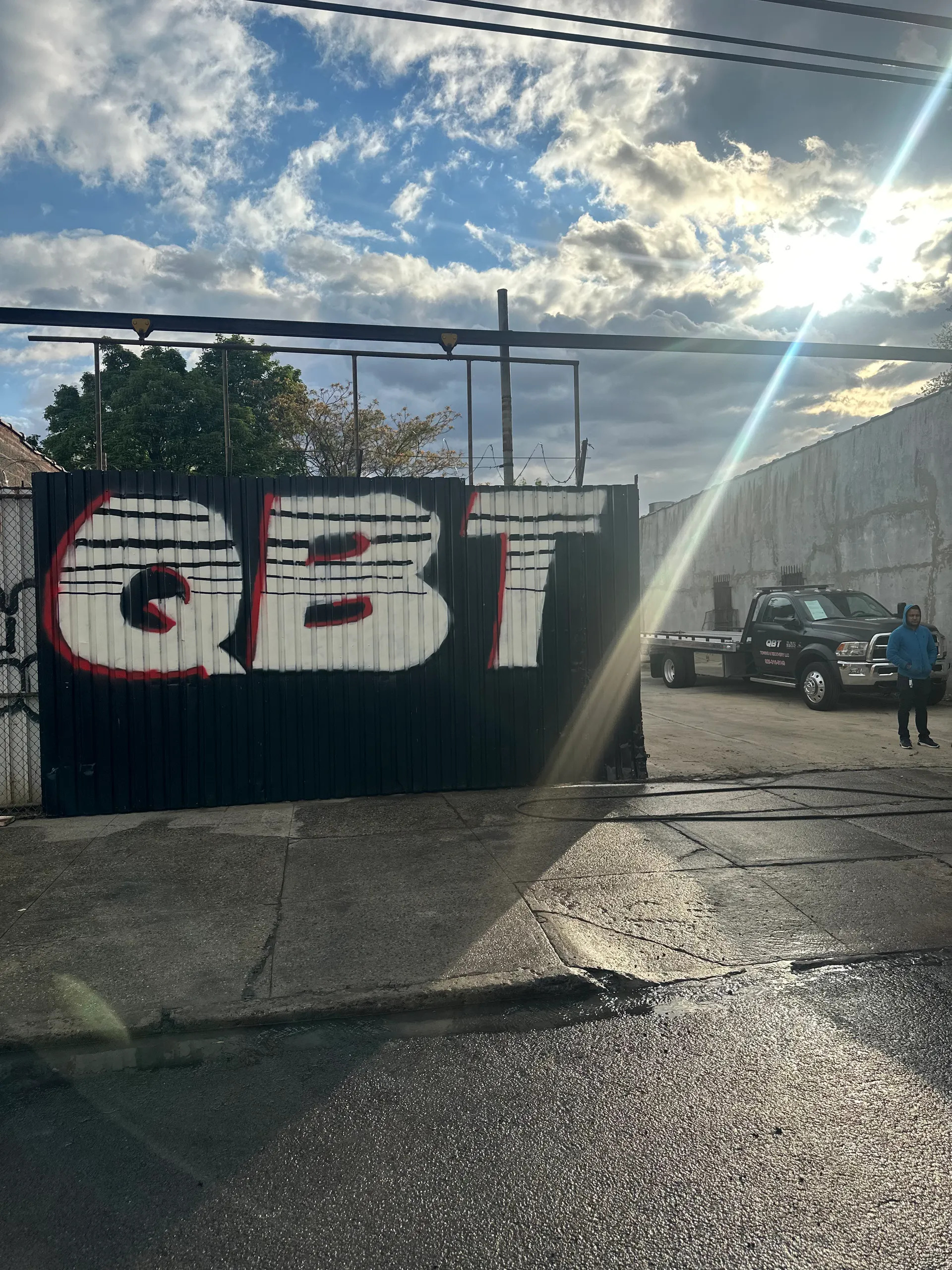 QBT secure yard and trucks