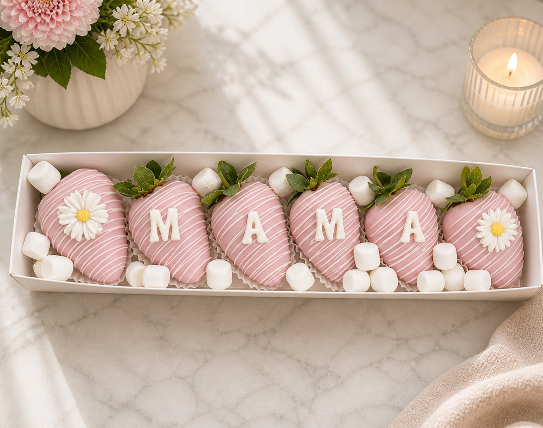 Mother's Day chocolate covered strawberries and sweets