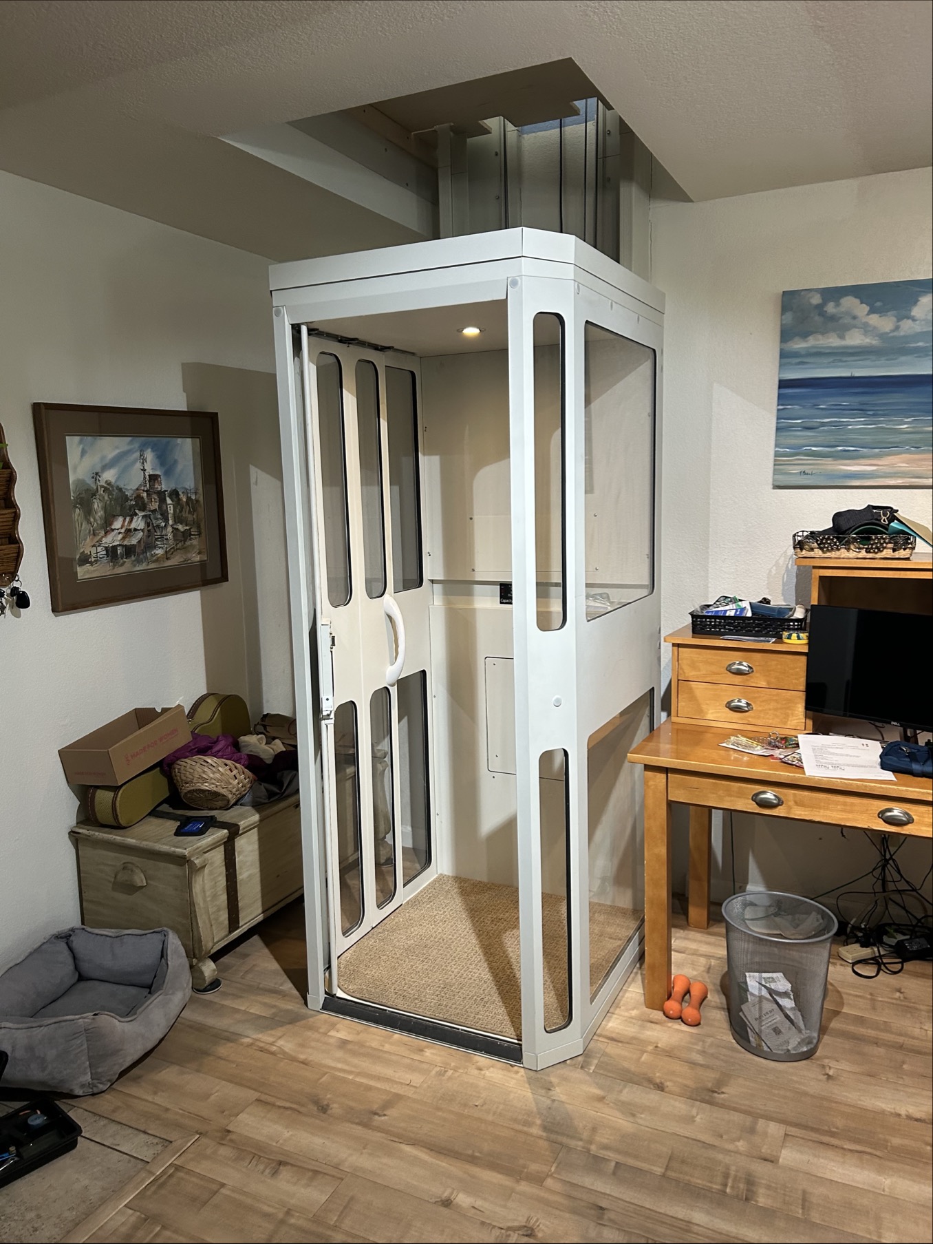 Home lift installation