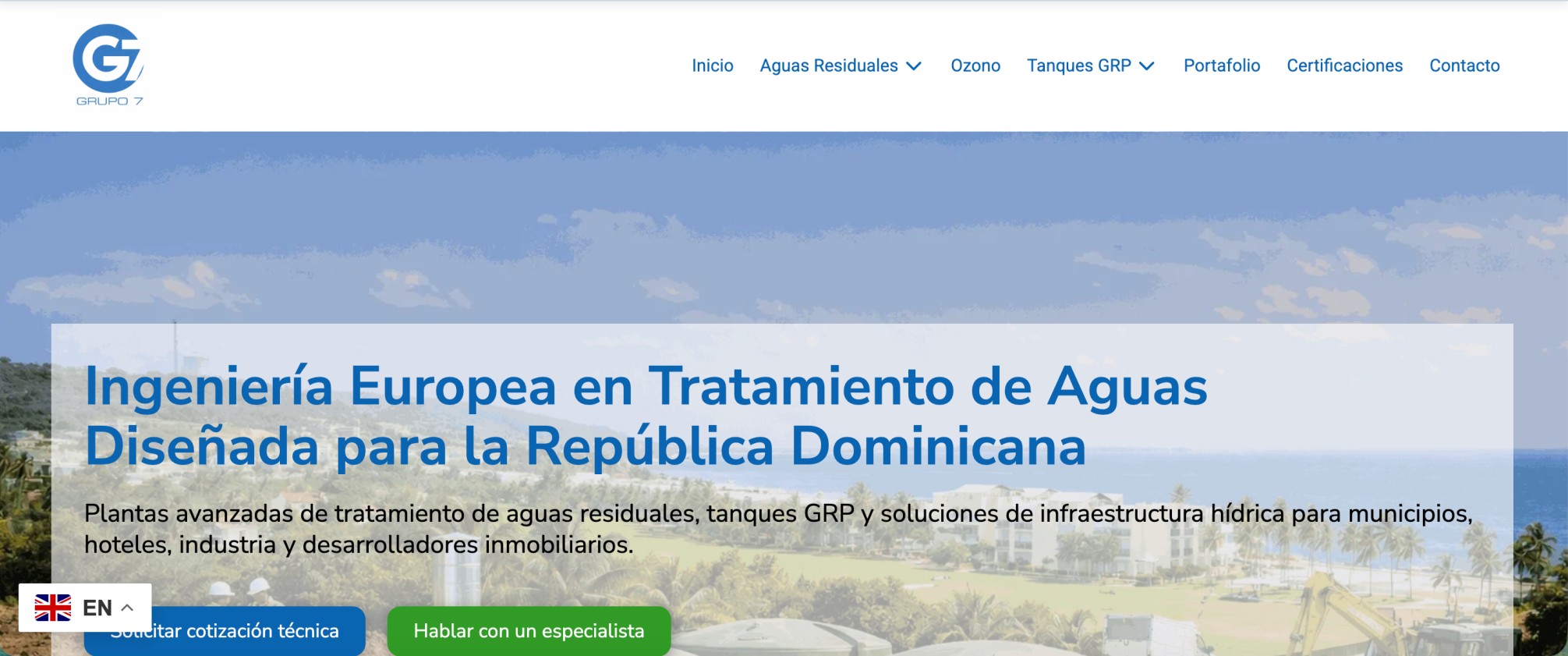 Página web de Grupo7 creada por Website12H