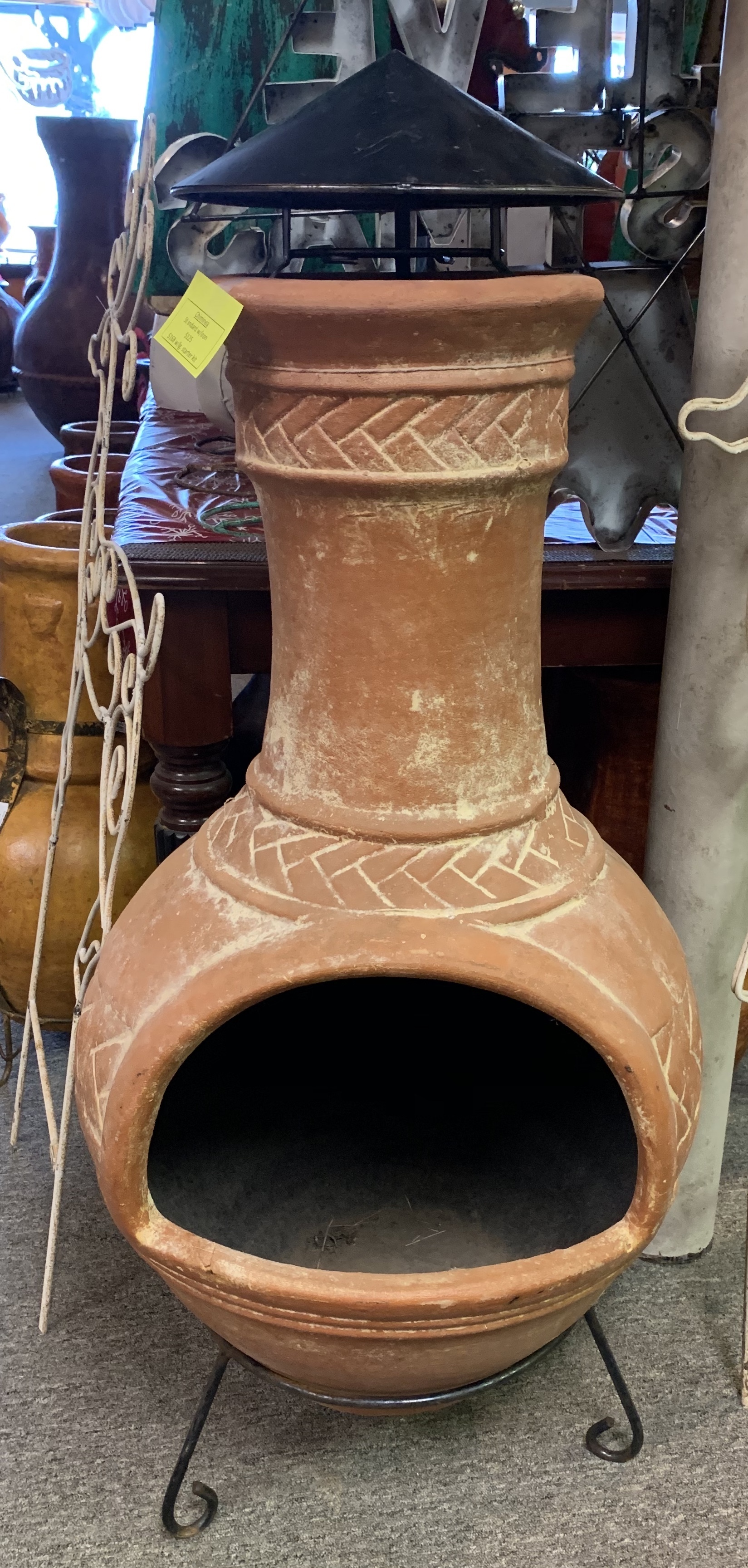 Pottery World Of Oklahoma Chimineas Ironworks Talavera ...