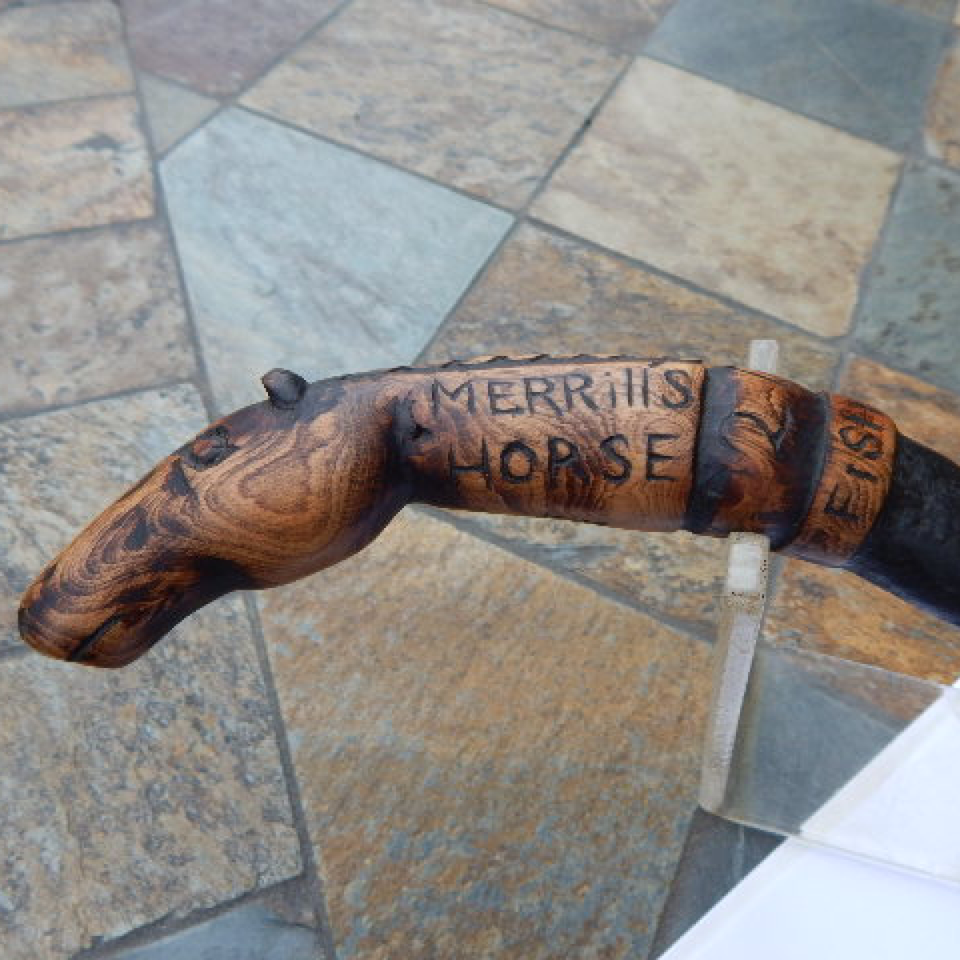 Cw vets carved horse head cane id'ed merrill's hor files1320170913 28691 1bzfgqr