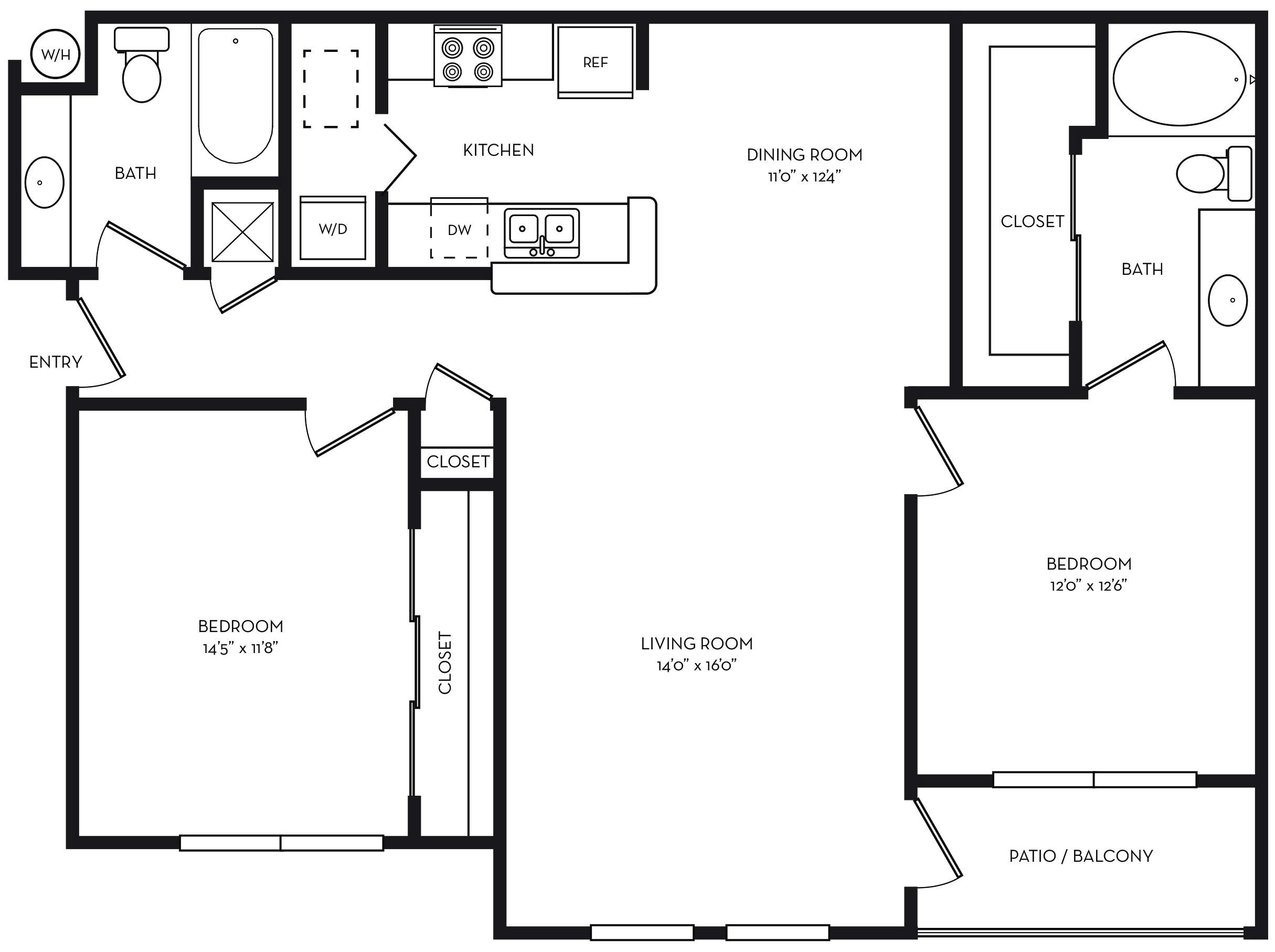 Galley Kitchen Floor Plan Layouts Floorplans click