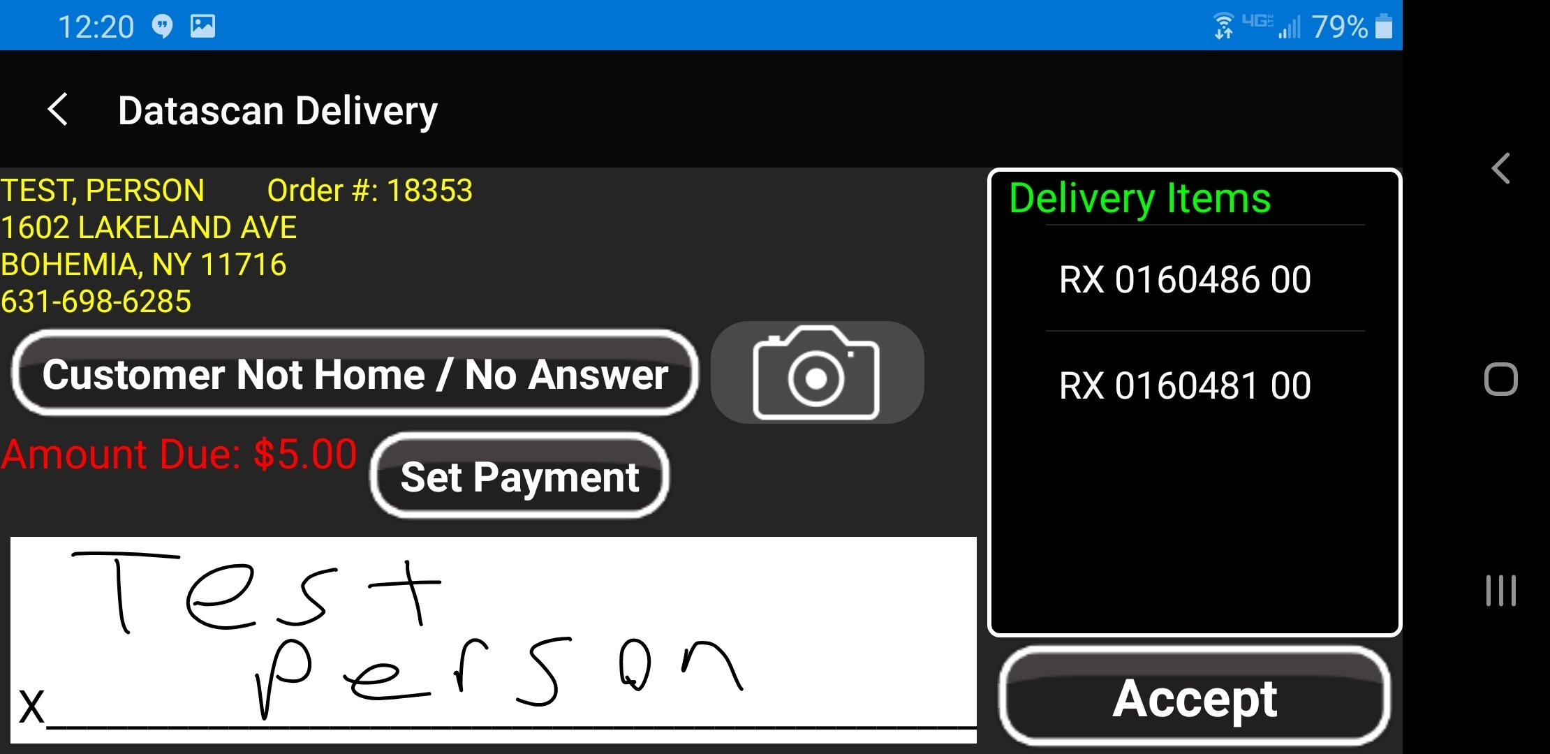 Electronic Delivery System