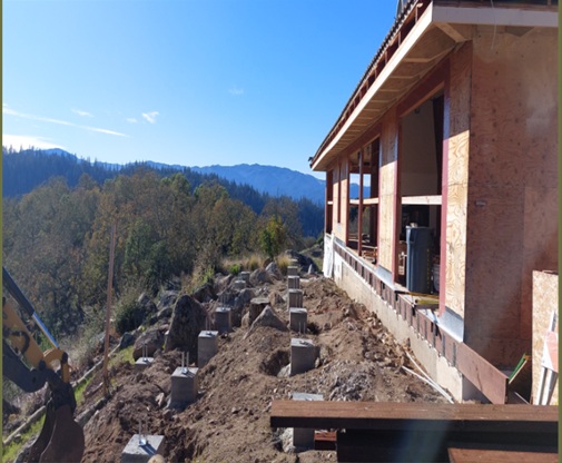 Greenfield Way St Helena hillside construction photo 1