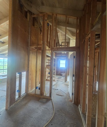 Greenfield Way St Helena interior framing photo 3