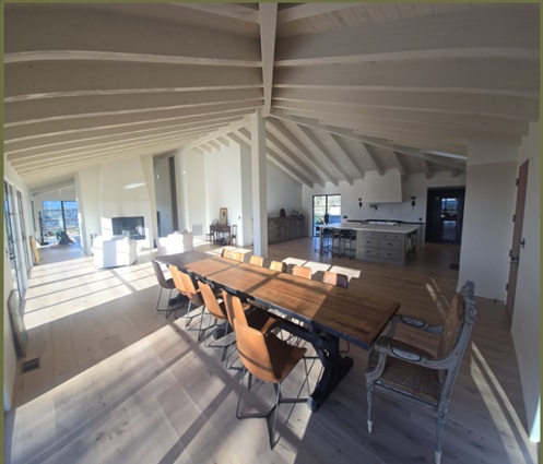 9 Greenfield Way St Helena kitchen and open beam ceiling