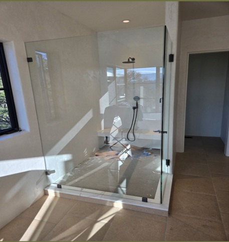 9 Greenfield Way St Helena glass shower with natural lighting