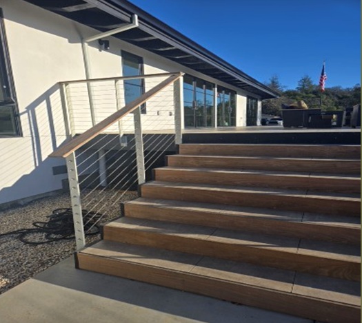 Greenfield Way St Helena exterior steps and railing