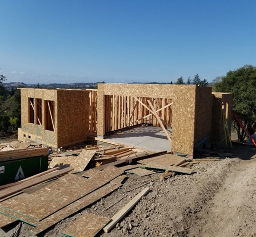 Pascale Place Napa framing construction progress