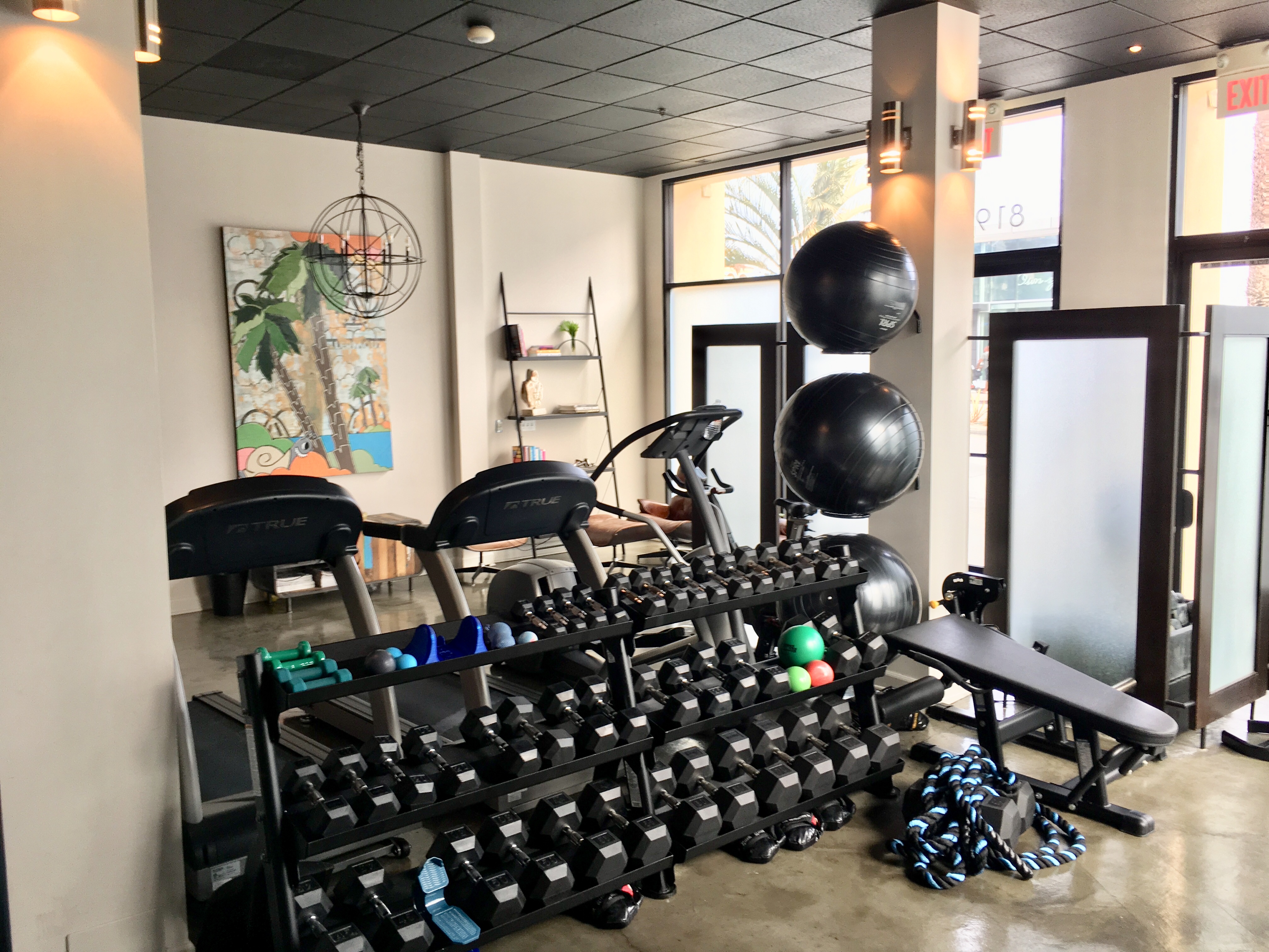 Weights and training equipment at Phit Pro