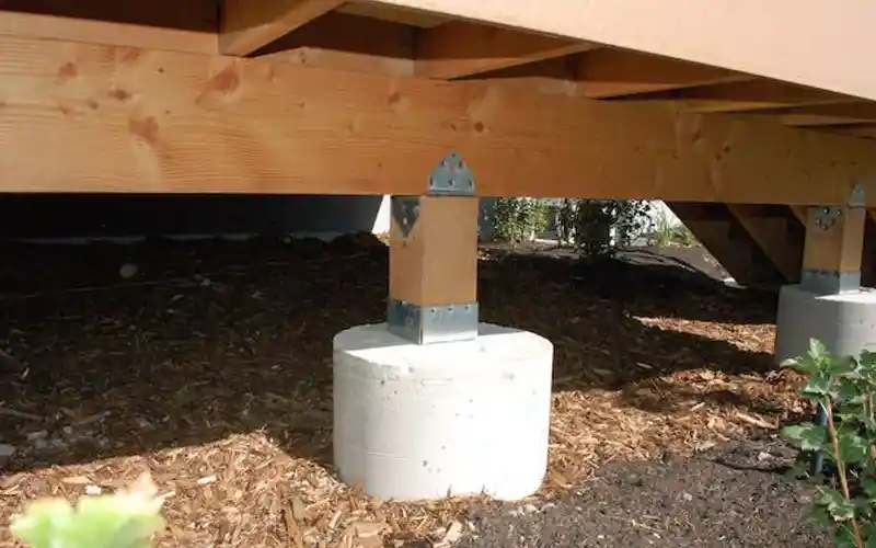 Concrete piers and footings installed by San Carlos Concrete