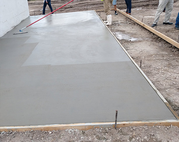 Concrete pads and slabs poured by San Carlos Concrete