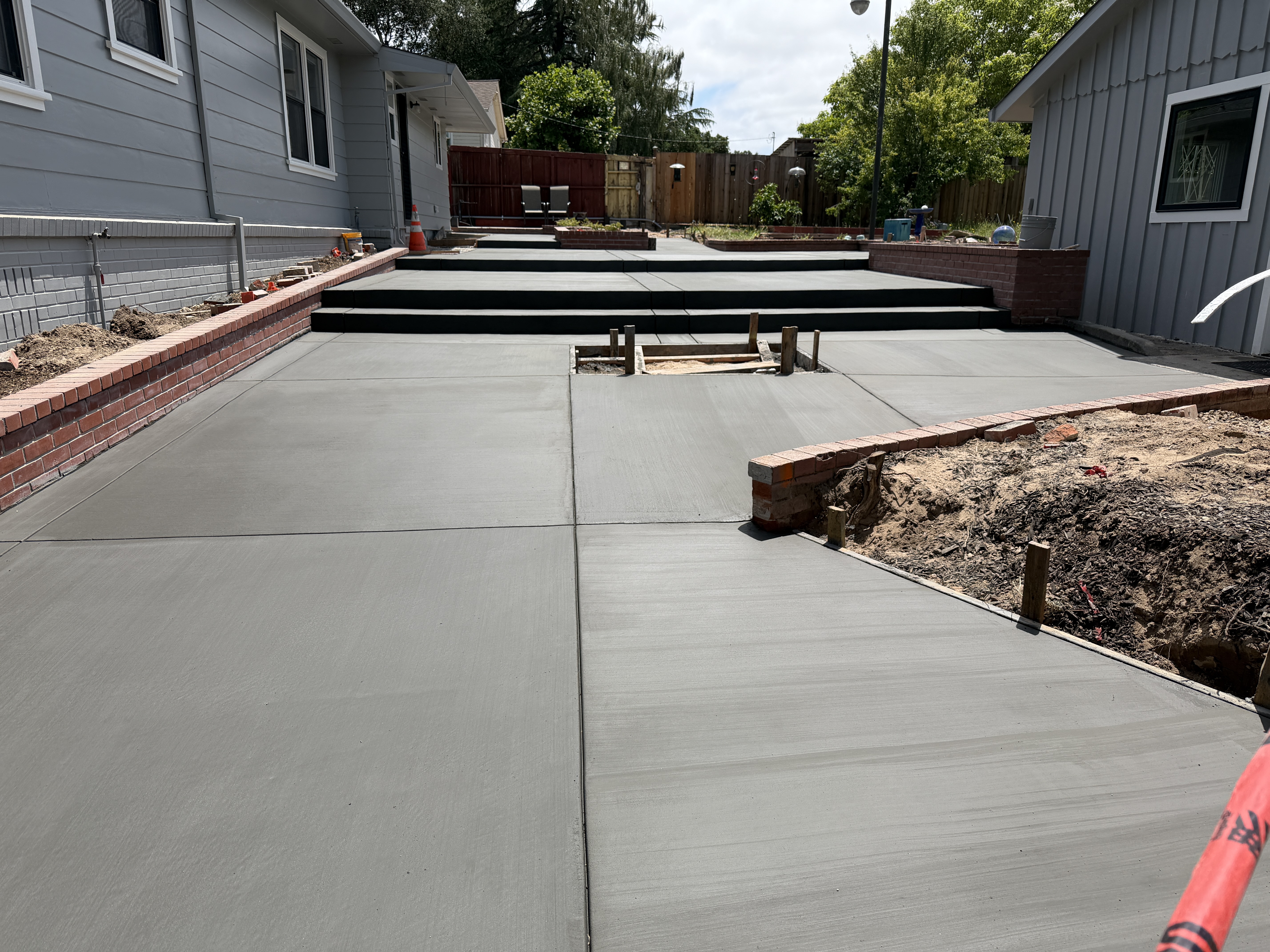 Concrete flatwork project completed by San Carlos Concrete