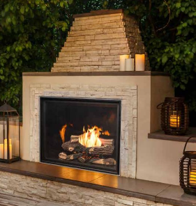 Town and Country luxury outdoor fireplace