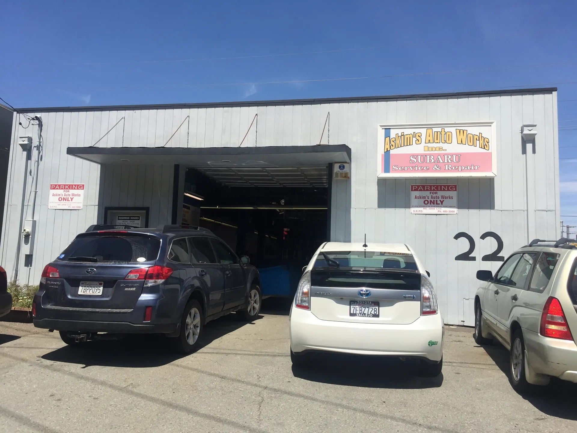 Askim’s Auto Works – Shop Exterior
