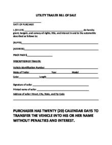car bill of sale template pdf