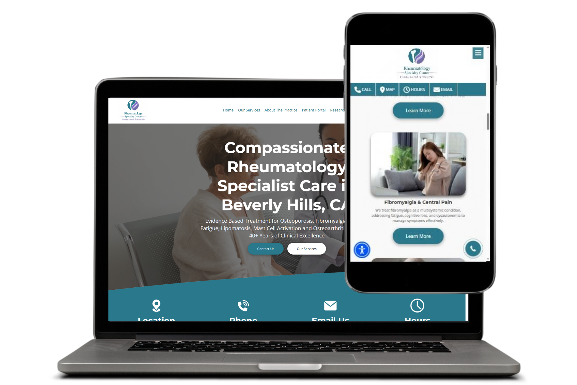 Dr Stuart Silverman rheumatology specialist website built by Cannone Marketing in Beverly Hills CA