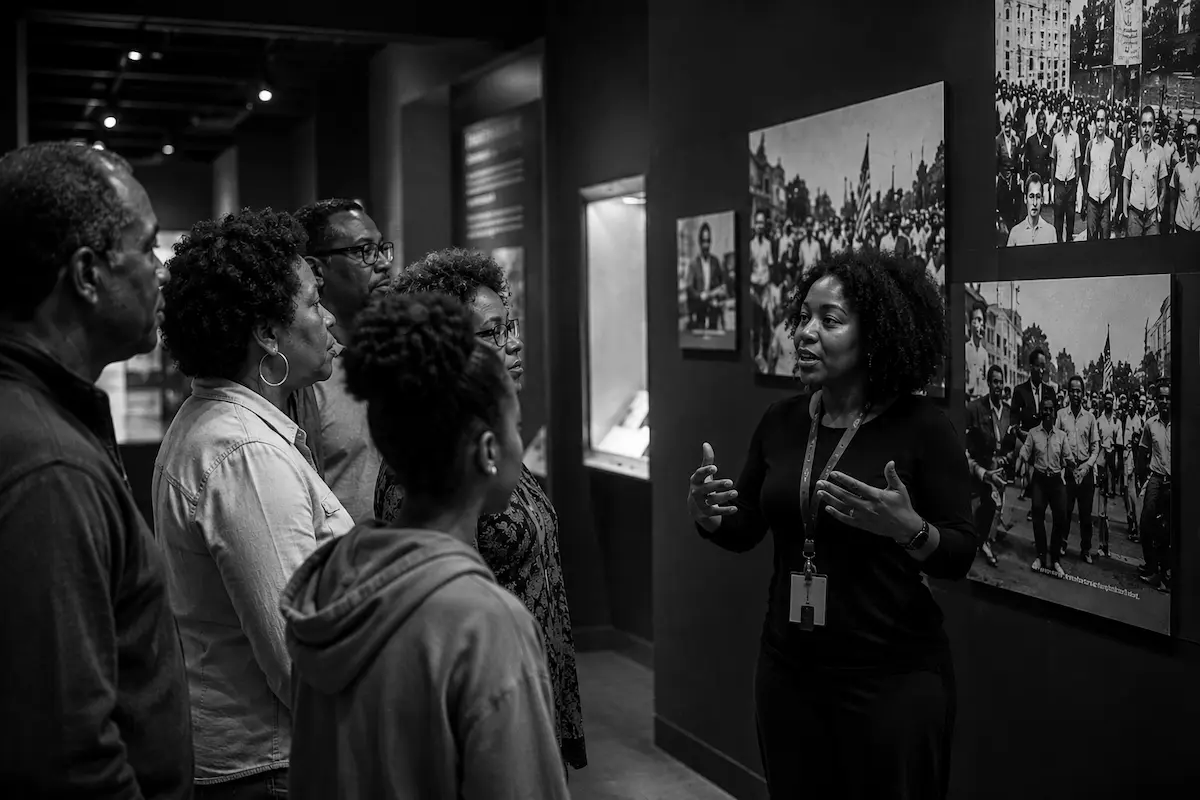 Black history museum exterior representing the cultural preservation, community memory, and educational mission of African American heritage institutions