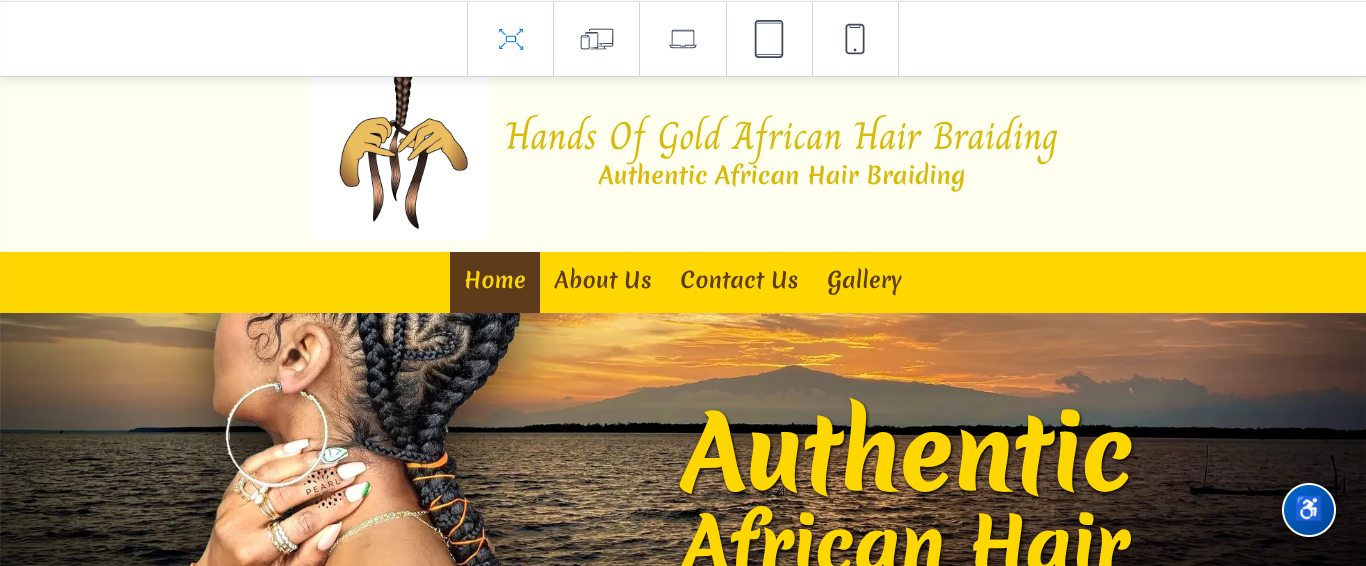 Hands of Gold African Hair Braiding website Dallas Texas by WebSwan Digital Solutions
