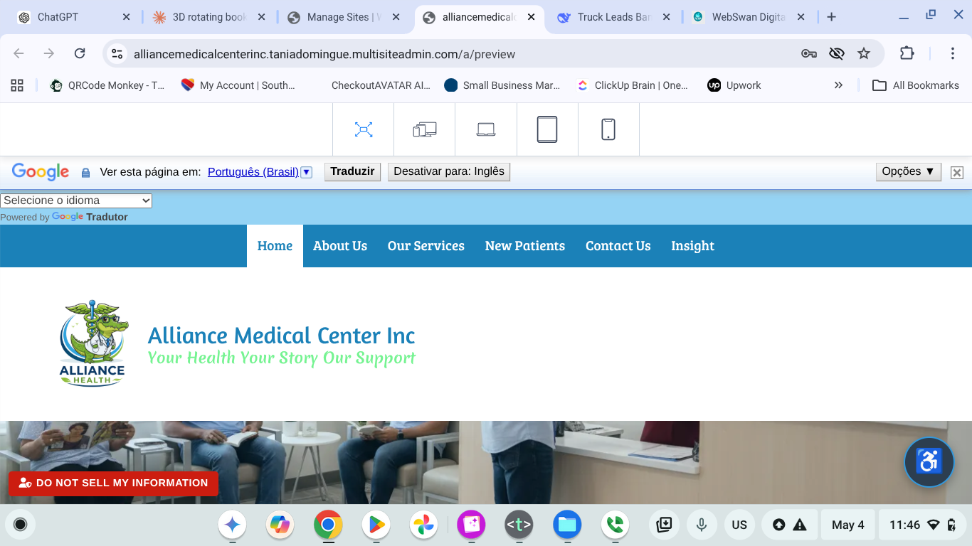 Alliance Medical Center Inc nurse practitioner healthcare website Miami Florida by WebSwan Digital Solutions
